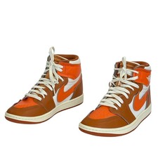 Nike Air Jordan 1 Mid Orange Brown White FB9891-800 Women’s 8.5 NWOT