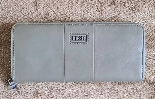 Cartera/Cartera DIESEL "GRANATO S" Damas Cuero Cremallera Alrededor. Green New Shop Sucio - Imagen 5 de 24