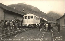 Silverton Colorado CO RR Train Station Depot SILVER VISTA Sanborn RPPC Postcard