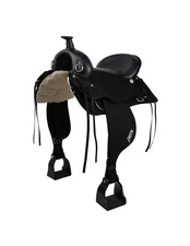 Abetta Western Saddle Brushpopper Nylon Lightweight Black 20555