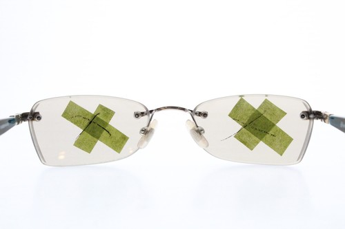 FRAMES ONLY Brighton Sunglasses Ain't Misbehavin Silver/Brown Cyan Rimless 135mm - Picture 9 of 9