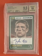 2013 Score Rookie Signatures Zach Ertz #439 Rookie Auto RC BGS 9.5 10 Auto 1/1