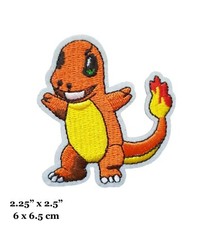 Pokemon Charmander Character Embroidered Iron On Patch