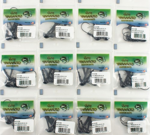 (LOT OF 12) GARY YAMAMOTO OWNER WEEDLESS HG JIG 3/8OZ 5/0 66-03-038 M6218
