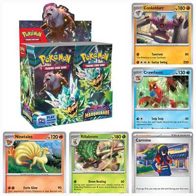 Pokemon Twilight Masquerade TWM EN Near Mint Einzelkarten zum aussuchen Sleeved