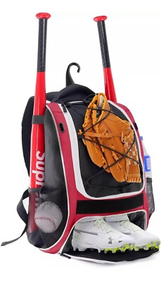 Wolt Baseball Backpack With Shoe Compartment 