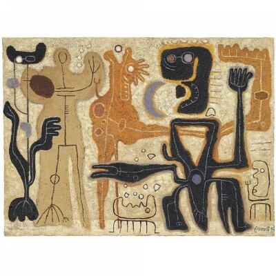 Abstract :  Willi Baumeister : Archival Quality Art Print