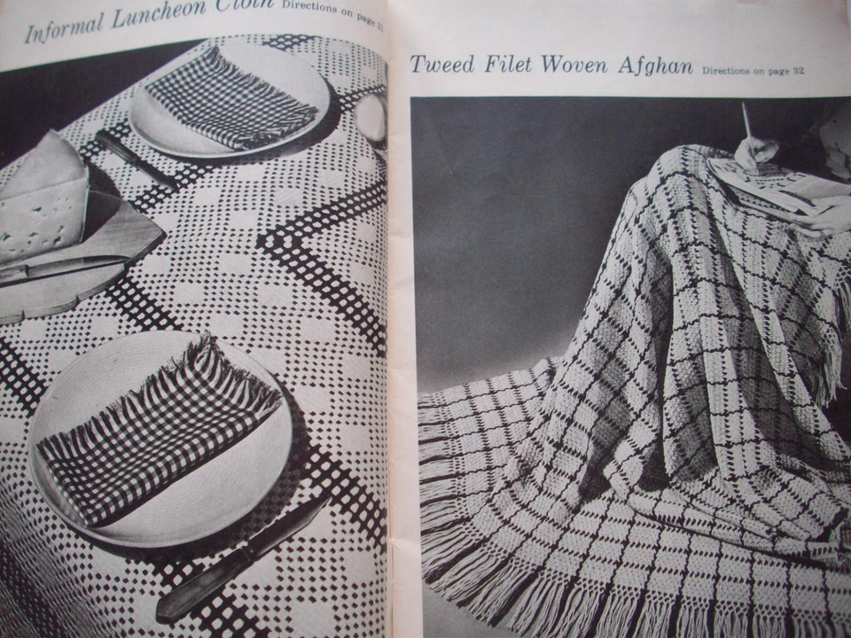 Vintage 50's Things to Crochet for the Home pattern booklet Woman's Day 1951 - Image 4 of 4