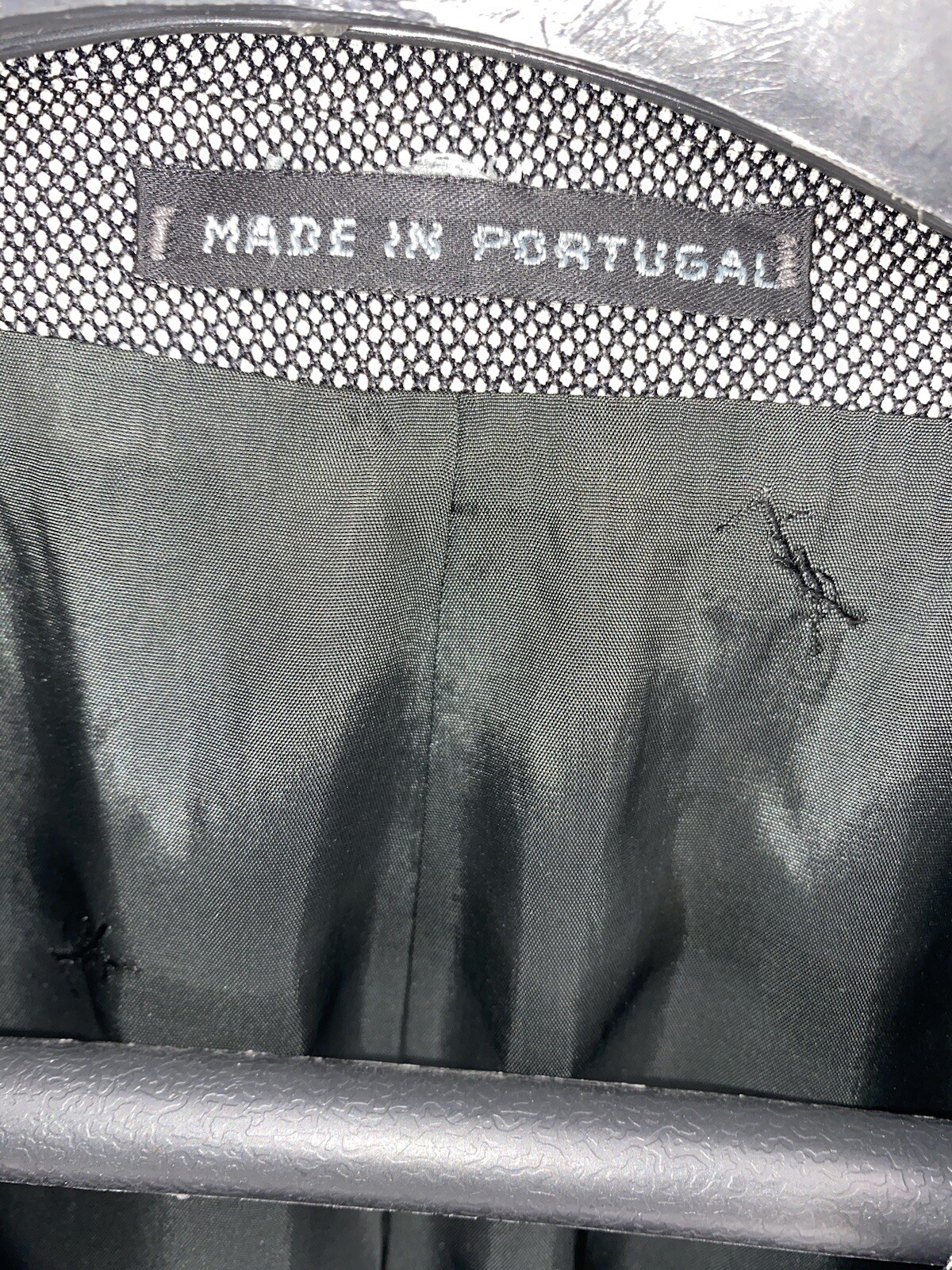 Lana vintage Yves Saint Laurent PORTOGALLO YSL? giacca tuta blazer grigio 32 L