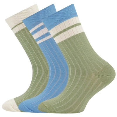 ewers 3 Paar Socken Söckchen Rippe Retro Adria  Gr. 27-30 31-34 35-38 39-42 NeU