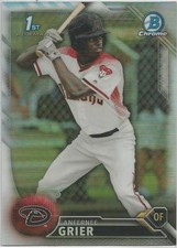 Anfernee Grier Arizona Diamondbacks 2016 Bowman Chrome Draft Refractor