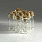 Wholesale Lots 12pcs 2ml Small Empty Clear Glass Bottles Vials with Cork