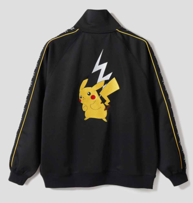 Graniph Pokemon Pocket Monsters Pikachu Track Jacket Black