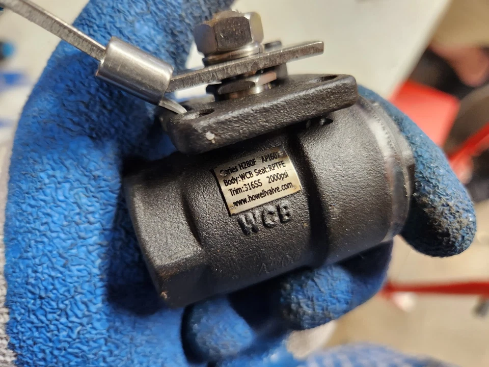 1/2" Howell Fire Safe Ball Valve Female NPT Carbon Steel 2000 PSI H280F-CS NeW - Image 3 of 3