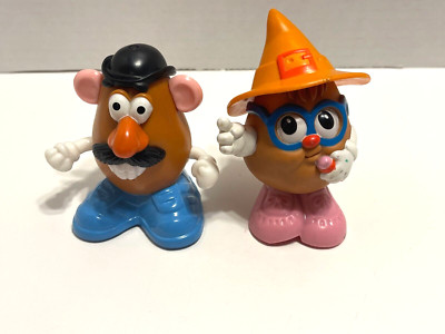 Vintage Mr Potato Head Wind Up & Playskool Spudkids Orange Hat Toys