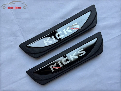 For Nissan Kicks Accessories Car Door Scuff Sill Cover Panel Step Protector Trim - Picture 66 of 92