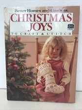 Vintage Christmas Joys To Craft Stitch Better Homes and Gardens Hardcover Book