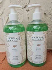 Lot of 2 Crabtree & Evelyn Hand Wash - Winter Frost - 16.9 fl oz