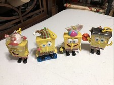 4- Bob Esponja Pantalones Cuadrados Vintage Llavero Figuras Nick Jr Nickelodeon 2003-4-5-