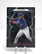 2022 Panini Chronicles Obsidian Pete Alonso #26 New York Mets Baseball Card