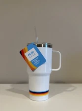 Aldi Gear 2024 White Stainless Steel Tumbler 28oz Travel Mug Limited Edition NEW