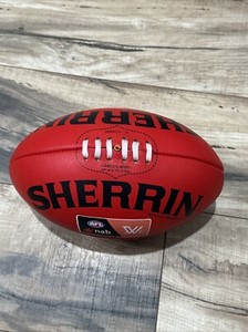 Sherrin AFL nab Replica Training Football Chemist Warehouse Genuine Leather 