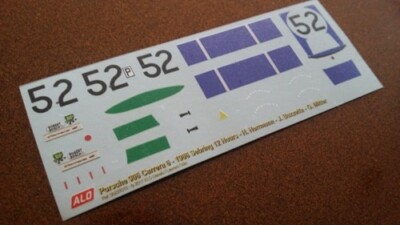1966 SEBRING #52 PORSCHE 906 H. HERRMANN/J. DRAFT/G. MITTER 1:43 DECALS