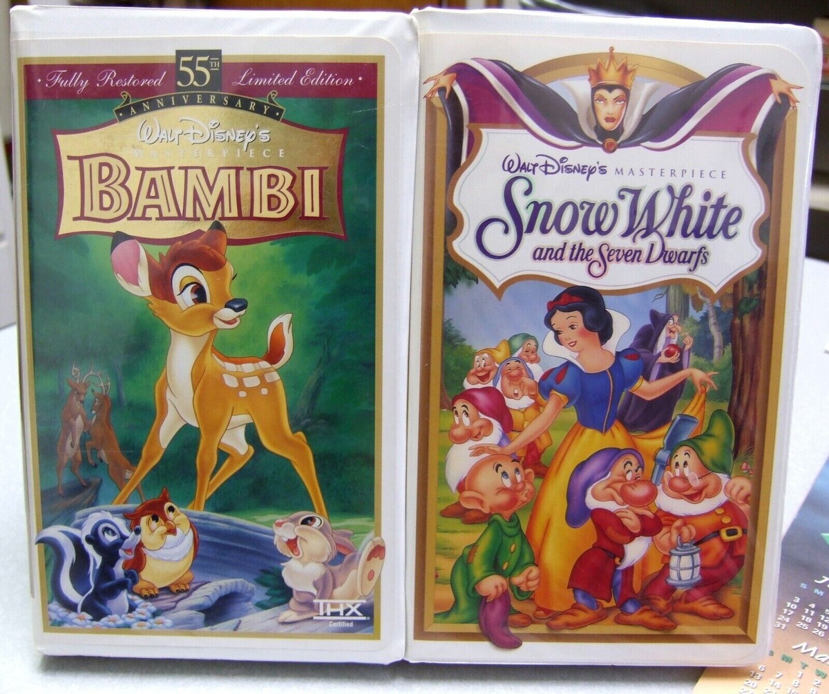 5 WALT DISNEY MASTERPIECE COLLECTION Classic Family VHS Home