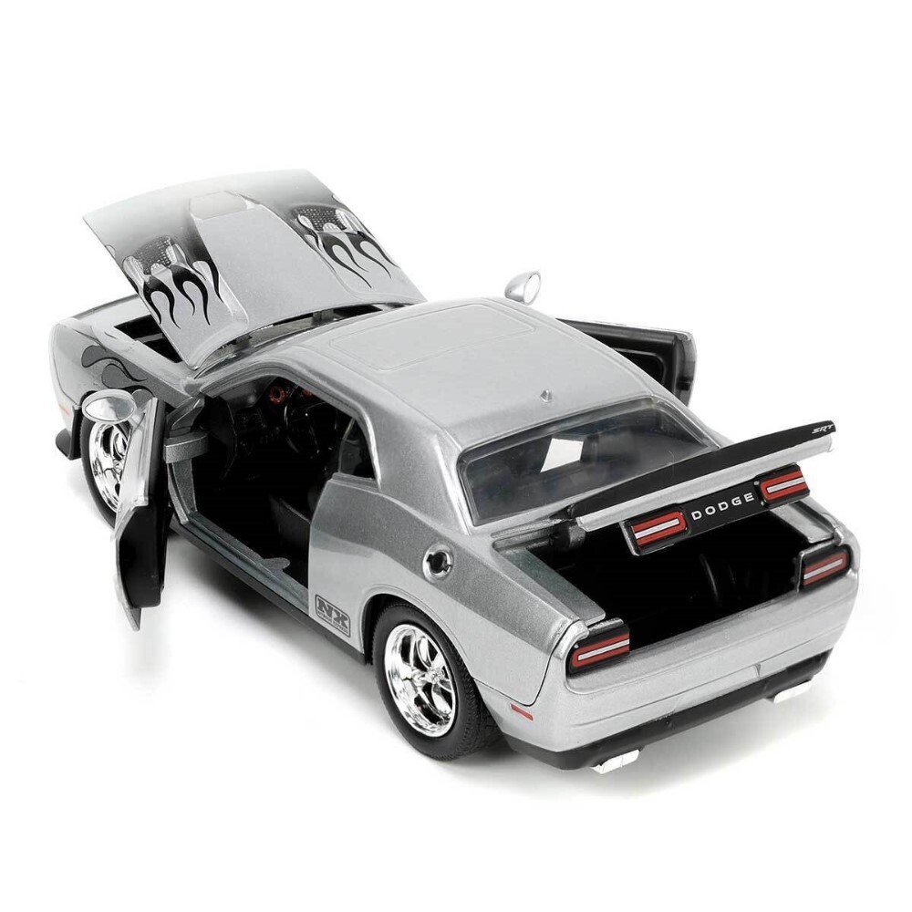 Jada 1:24 2015 Dodge Challenger SRT Hellcat Silver W/ Black