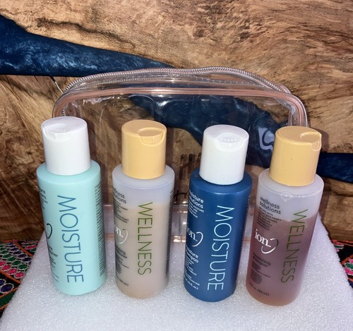 ION WELLNESS (Big Hair Big Dreams) Set Of 4& Bag TRAVEL SIZE 3 oz Each. - Picture 2 of 14