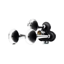 GG Grand General 69988 Chrome Little General 3 Trumpets Air Horn