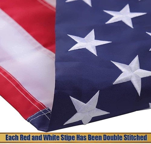 American Flags 3x5,USA US Flag, Sewn Stripes,Heavy Duty Durable Flags Outdoor - Bild 6 von 9