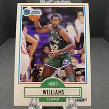 1990-91 Fleer Herb Williams #45 Dallas Mavericks