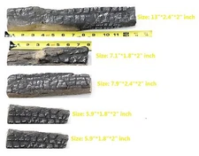 5PCS Small Ceramic Wood-like Logs for Gas Ethanol Fireplace fire pit or Stove
