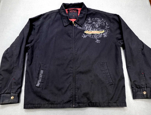 ThorMotorcross Rider Jacket Men's Black Embroidered Graphic Logo Size XL - 第 1/21 張圖片