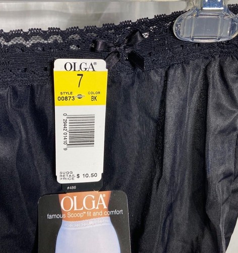 Vntg Olga Panty Secret Hug Scoop fit Nylon Brief Women's #0873 1pc Sz: 06, 07 - Picture 36 of 78