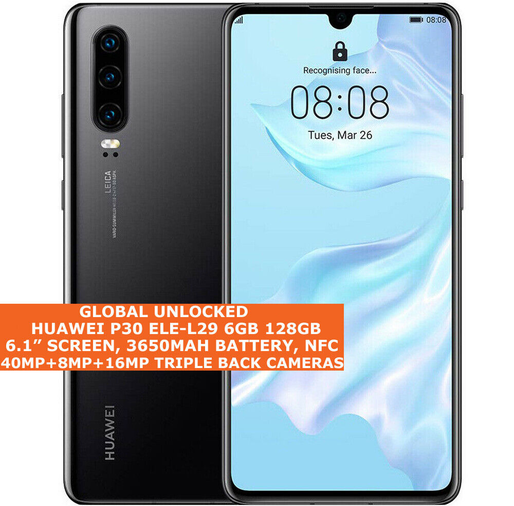 The Price Of HUAWEI P30 ELE-L29 6gb 128gb Global Version Dual Sim 6.1″ Fingerprint Android 10 | Huawei Phone