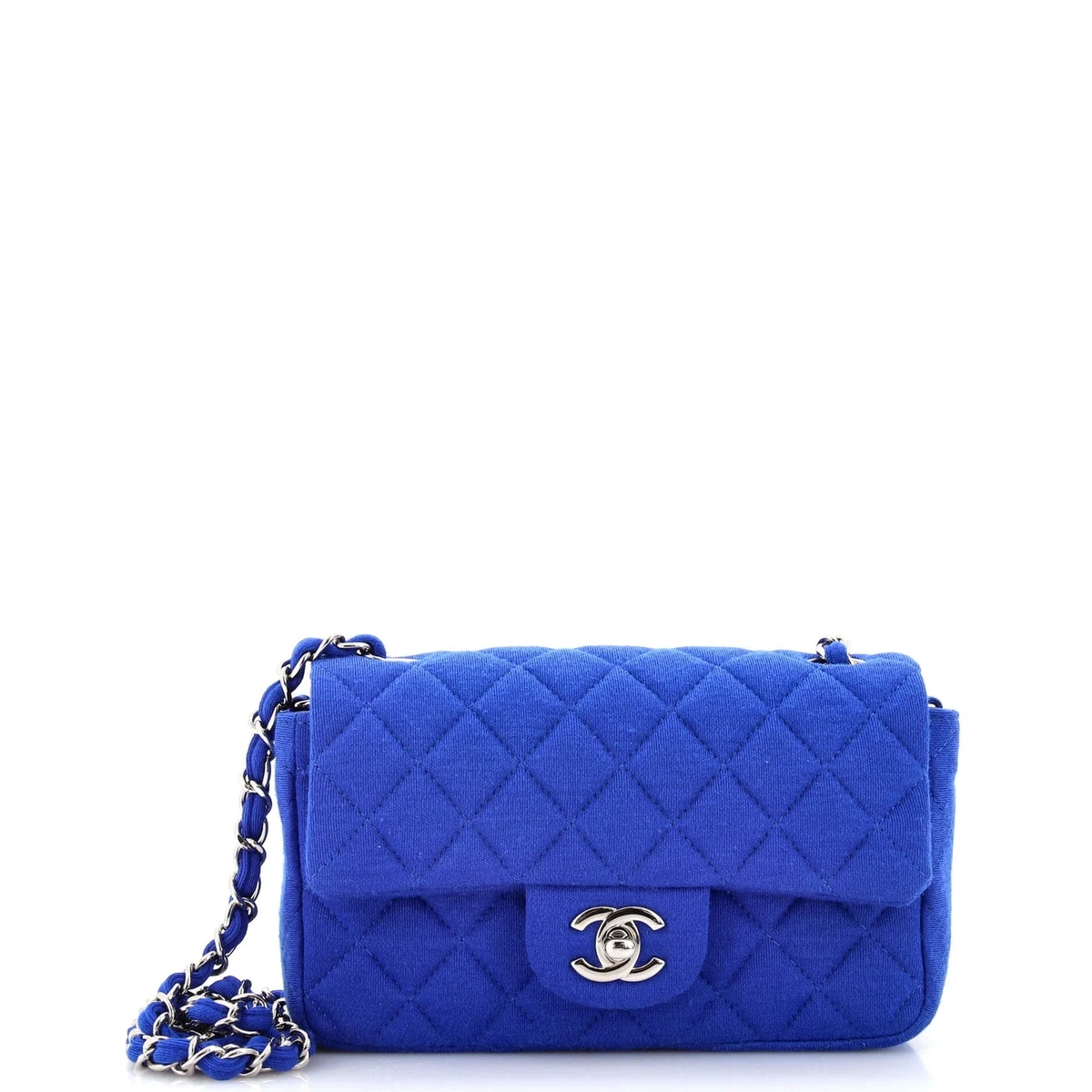 Chanel Jersey Quilted Large Classic Flap Bag