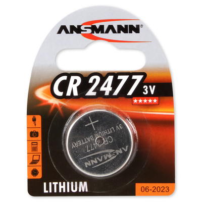 1x ANSMANN CR2477 Lithium Batterie coin cell (3V) CR-2477, DL2477