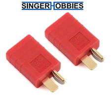 Common Sense RC CSDTFDM-2PK One Piece Adapter T-Style Male to Traxxas Female (2)