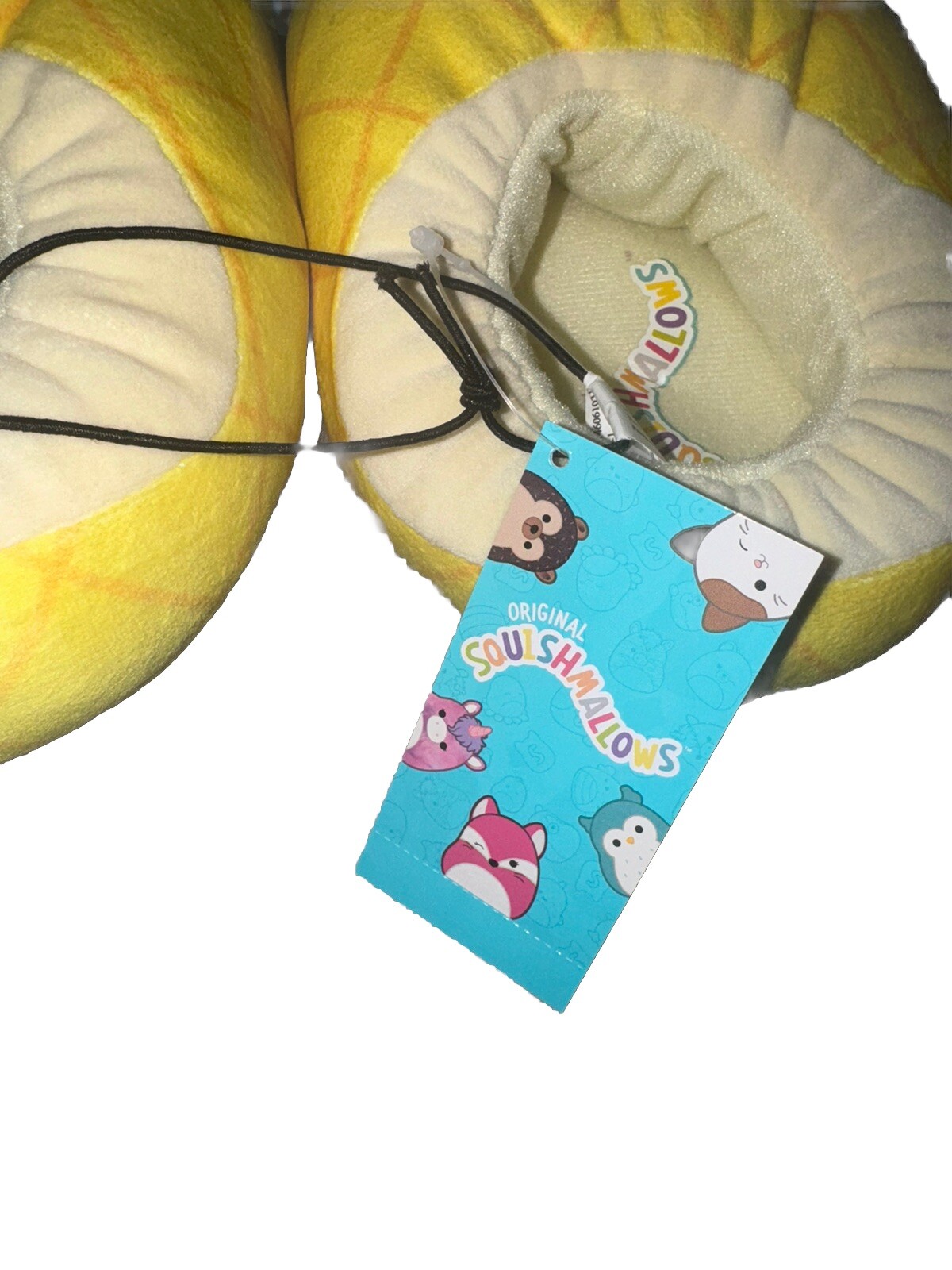 PANTOFOLA D’ORO Pantofole Squishmallows Bambini Peluche Giallo Maui l'Ananas Taglia 13 1 Nuove