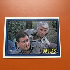 Dallas Tv Show Trading Card #23 JR Ewing Larry Hangman Jim Davis
