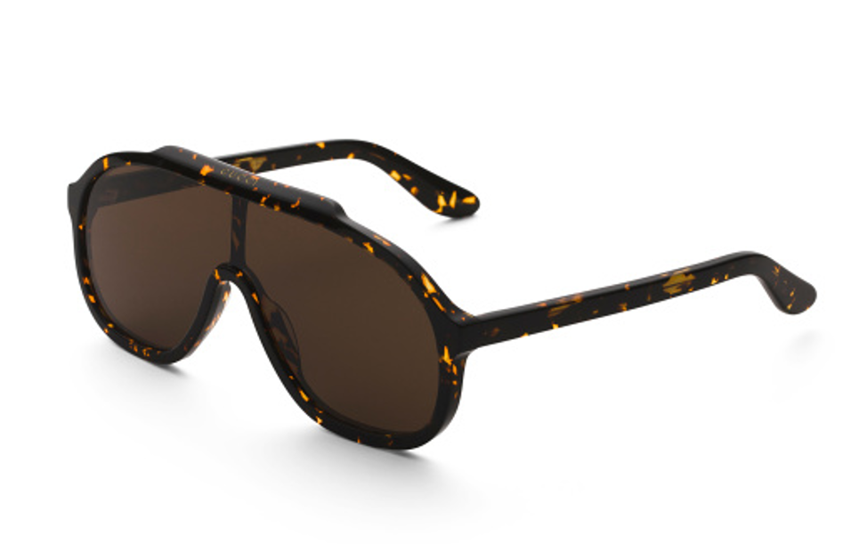 Gucci Shield Sunglasses for men | Havana Brown | 99mm  display picture 3