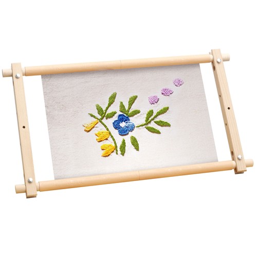 Embroidery Frame Needlepoint Embroidery Tapestry Scroll Frame Wood Cross Leko - Picture 12 of 12