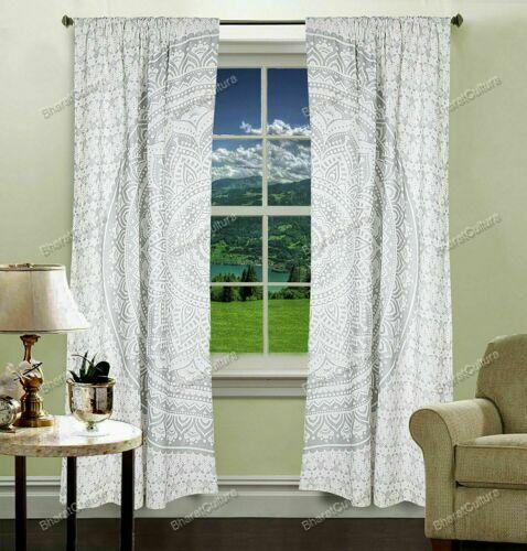 Indio Ventana Cortinas Hippie Mandala De Puerta Colgante Bohemio Cenefas - Imagen 3 de 7