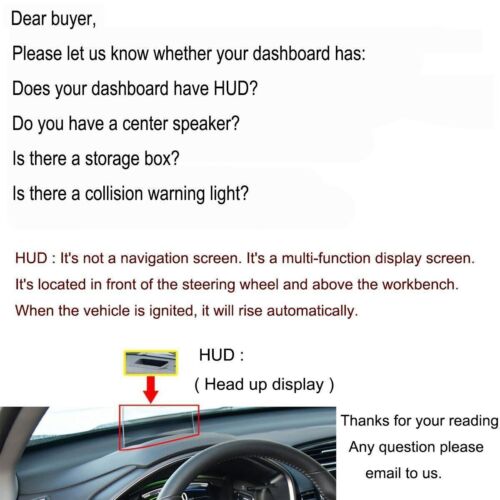 For Audi A3 2021-24 black Non-slip Dash Board Cover Mat Dashboard Carpet Pad 1x - Picture 2 of 8