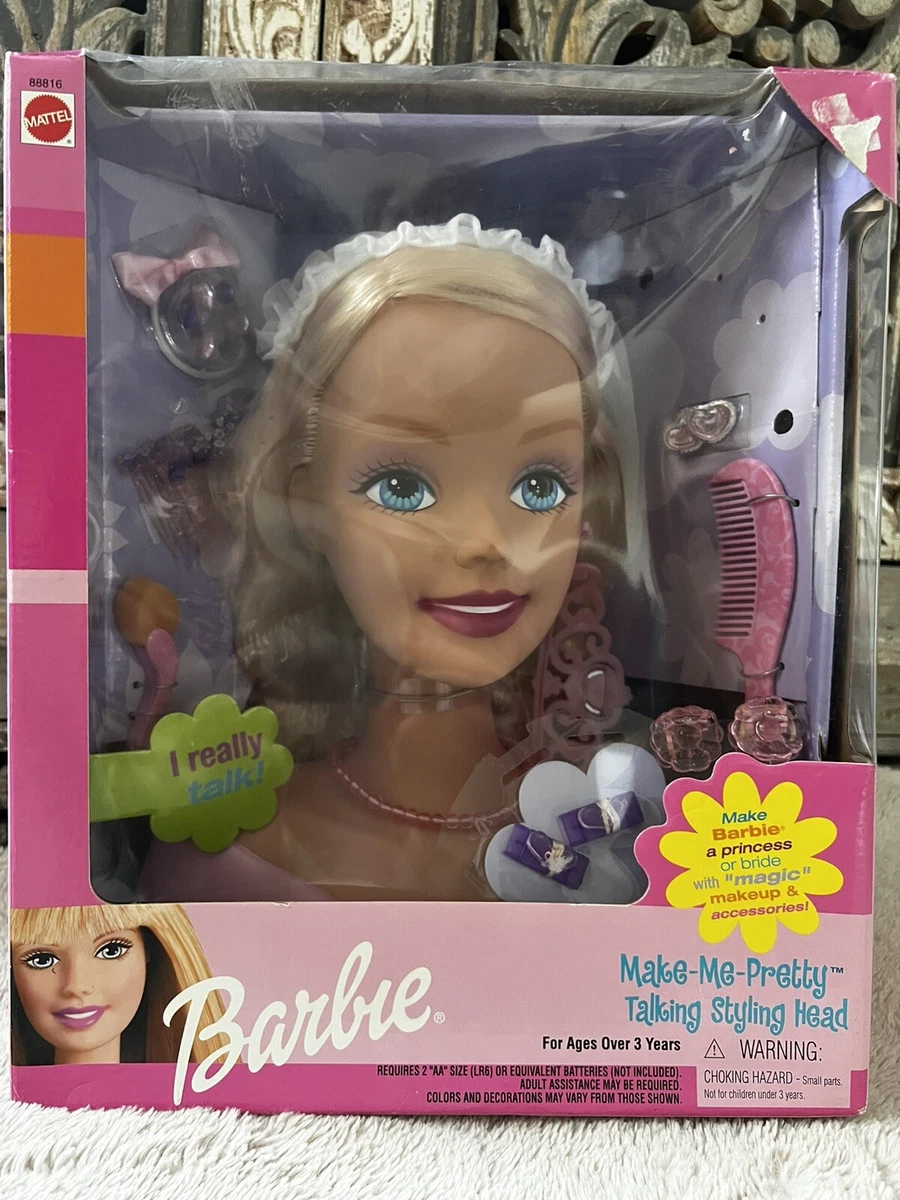 Vintage Barbie Make-Me-Pretty Talking Styling Head, Magic Makeup NEW Rare  NRFB