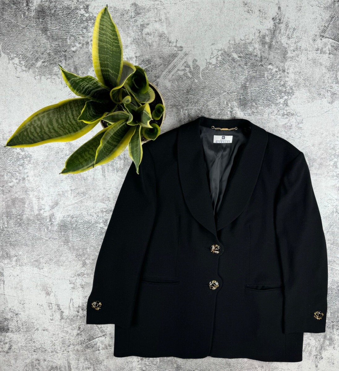 Vintage 90S En Plus Givenchy Paris Basic Luxury 90S Blazer Suit