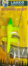 LAKCO SPEARING DECOY/WSD6YG 6" YELLOW-GREEN/BRAND NEW