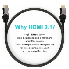 Certified 8K HDMI 2.1 Cable Ultra High Speed Supports 48Gbps 8K@60Hz 4K@120Hz AU — image 6